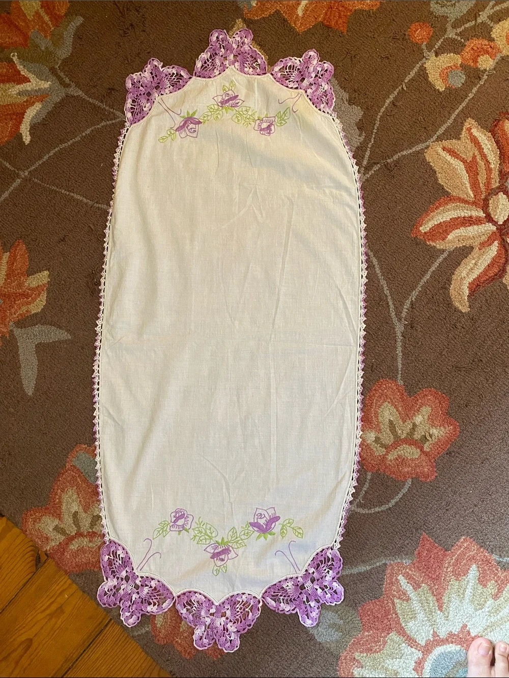 Vintage Handmade Embroidered & Crocheted Linens Bundle
